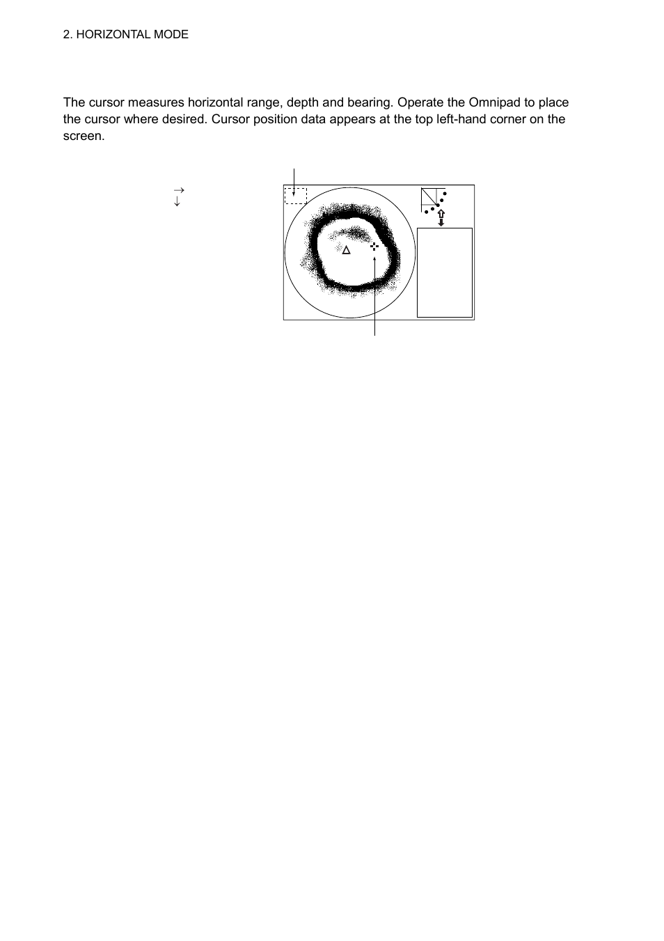 9 finding echo position with the cursor | Furuno CH-300 User Manual | Page 36 / 124