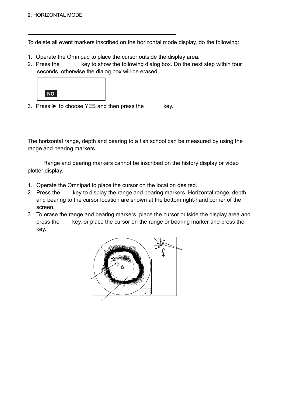 11 depth and horizontal range markers | Furuno CH-300 User Manual | Page 38 / 124