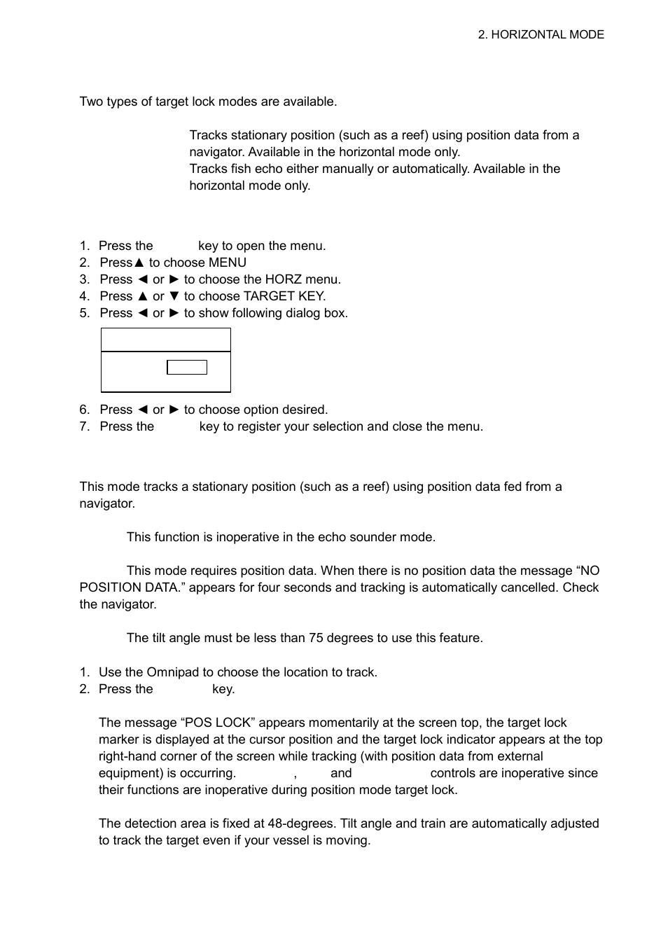 13 target lock | Furuno CH-300 User Manual | Page 45 / 124