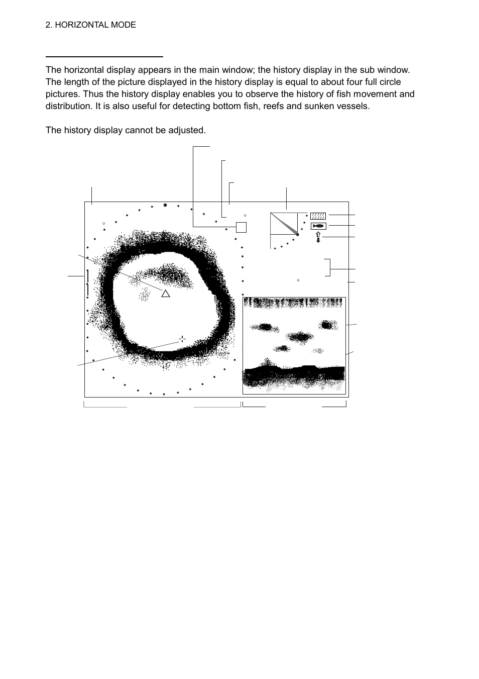 Horizontal/history display | Furuno CH-300 User Manual | Page 56 / 124
