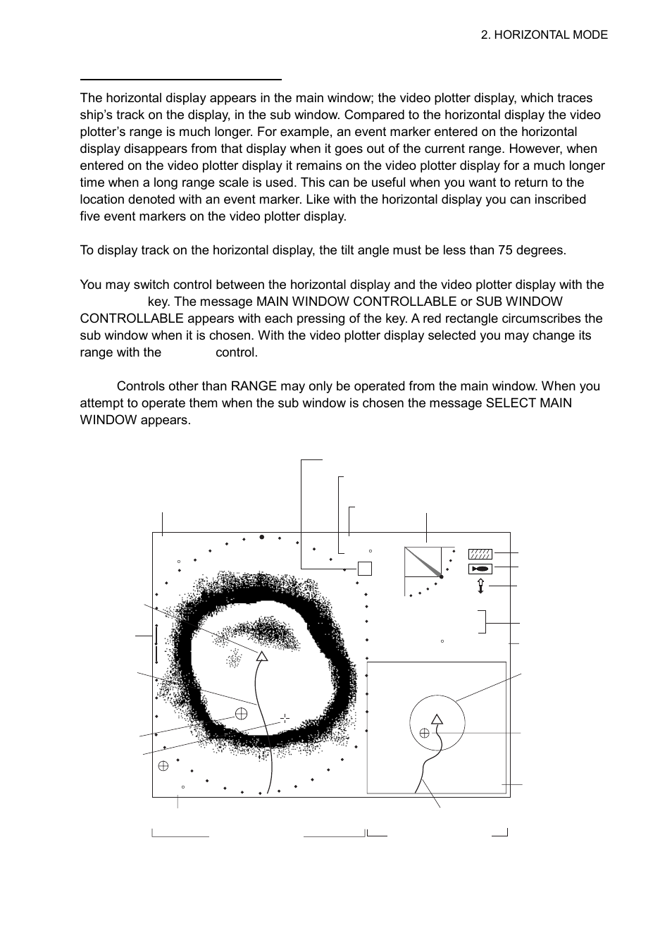 Horizontal/video plotter display | Furuno CH-300 User Manual | Page 57 / 124