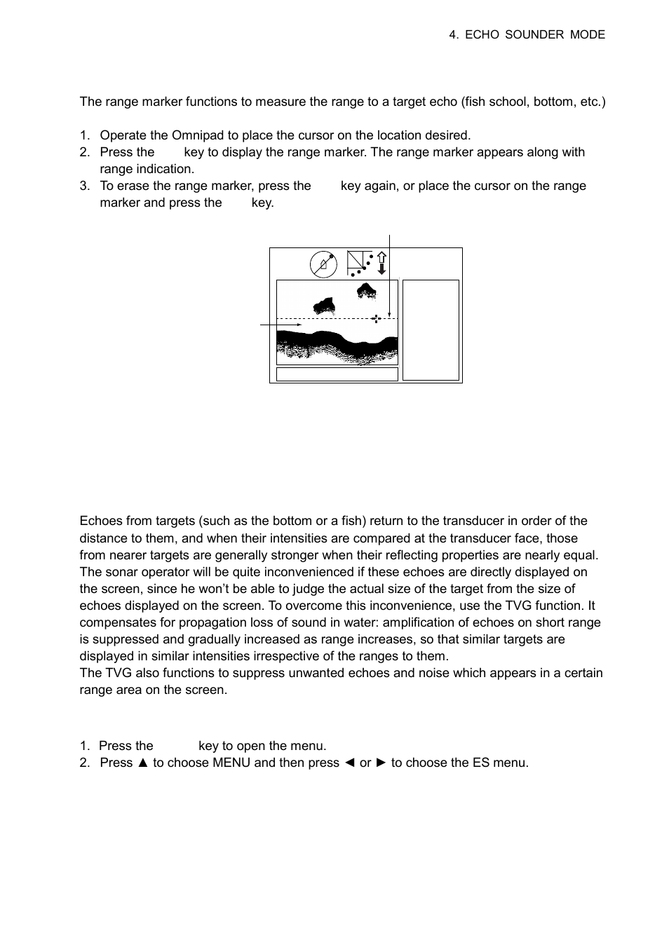 9 range marker, 10 adjusting the picture | Furuno CH-300 User Manual | Page 83 / 124