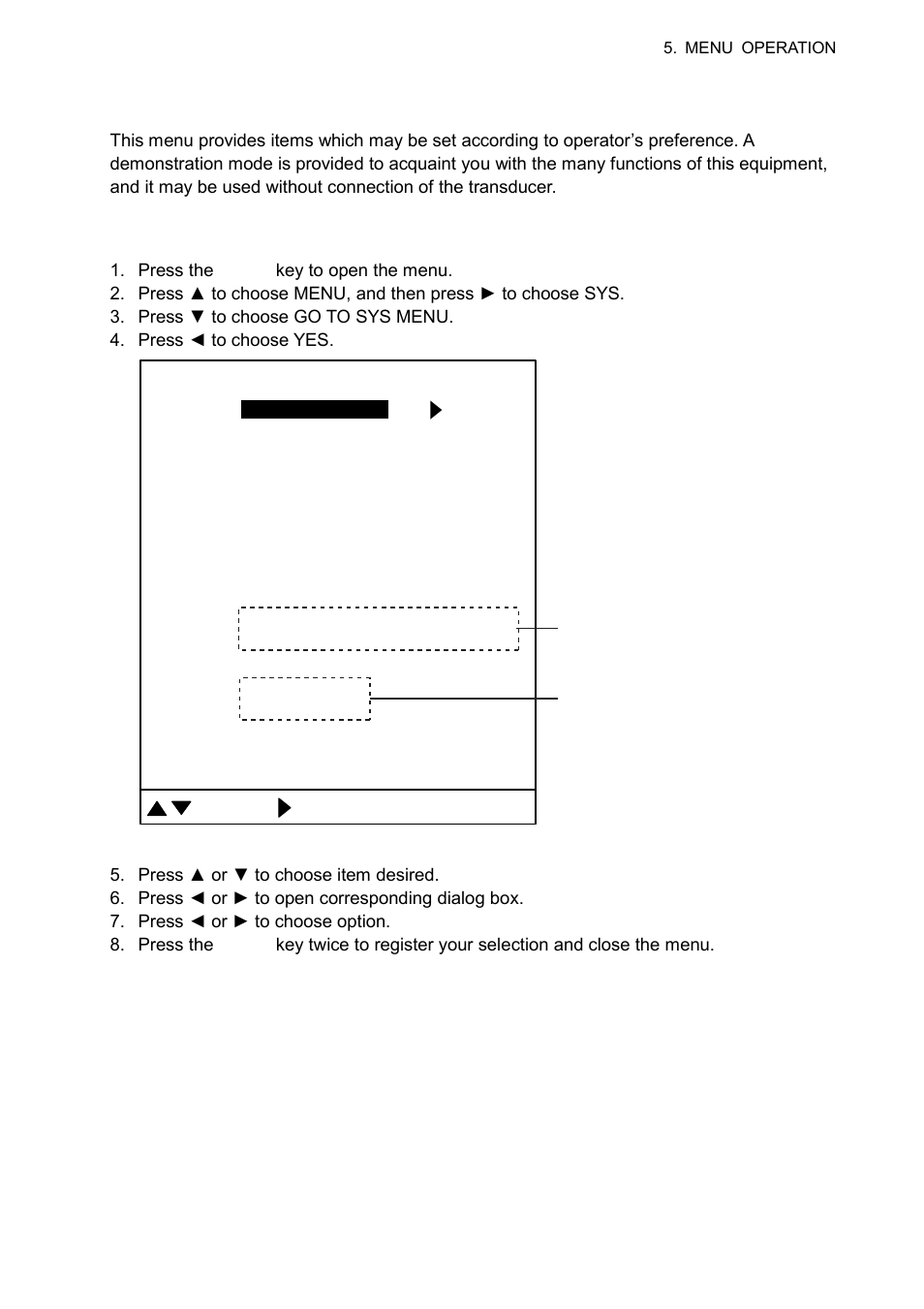 4 system menu, 1 how to open the system menu | Furuno CH-300 User Manual | Page 95 / 124