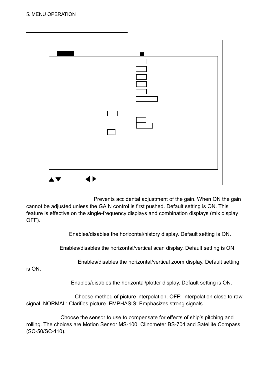 System setting 2 menu description | Furuno CH-300 User Manual | Page 98 / 124