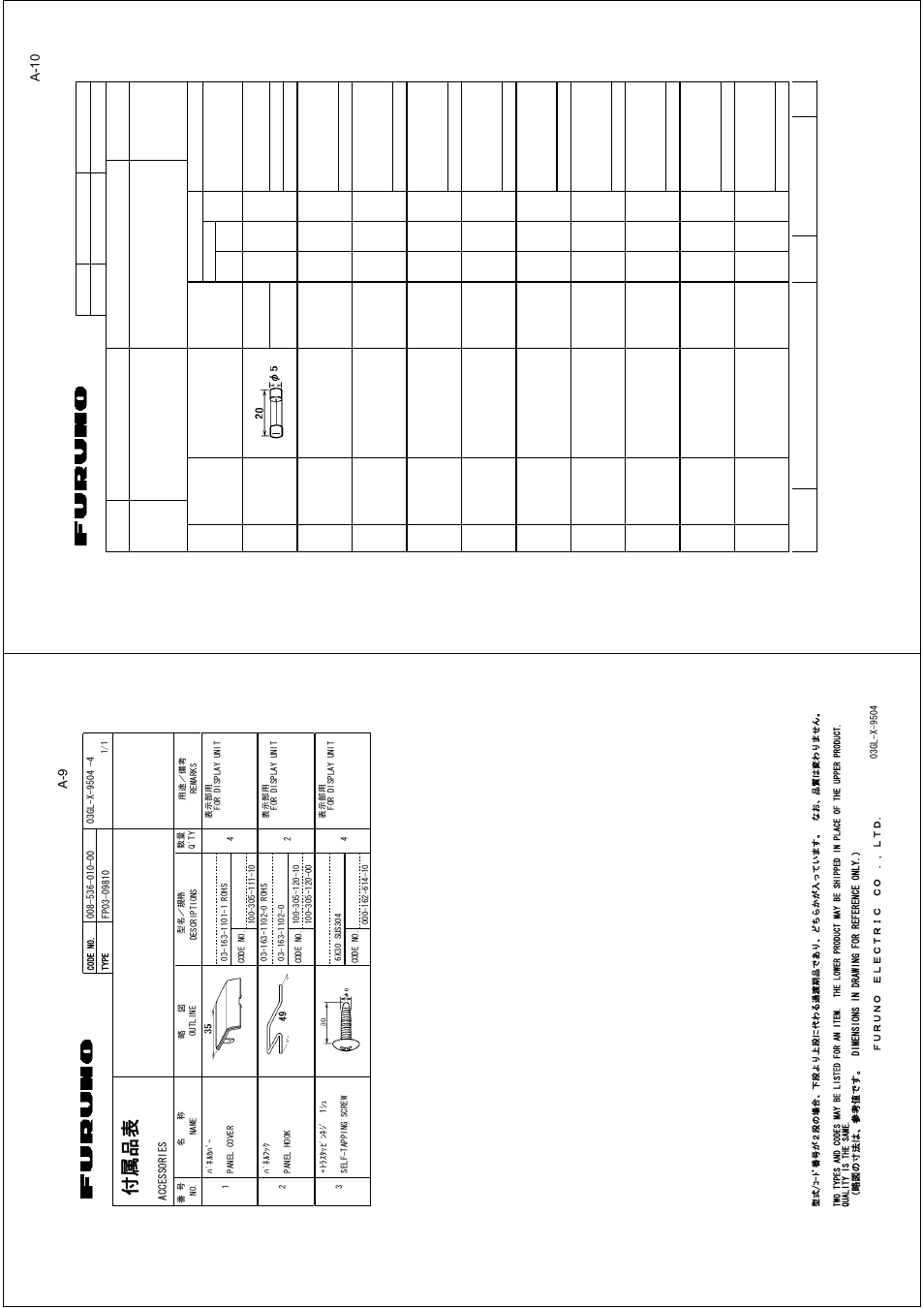 A-10 | Furuno FAR-2157-D User Manual | Page 79 / 111