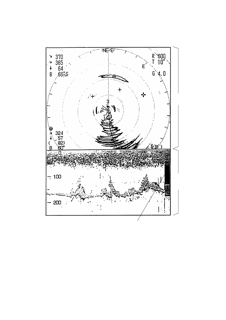 Echo sounder combination mode (combi 1) | Furuno CSH-5 MARK-2 User Manual | Page 55 / 73