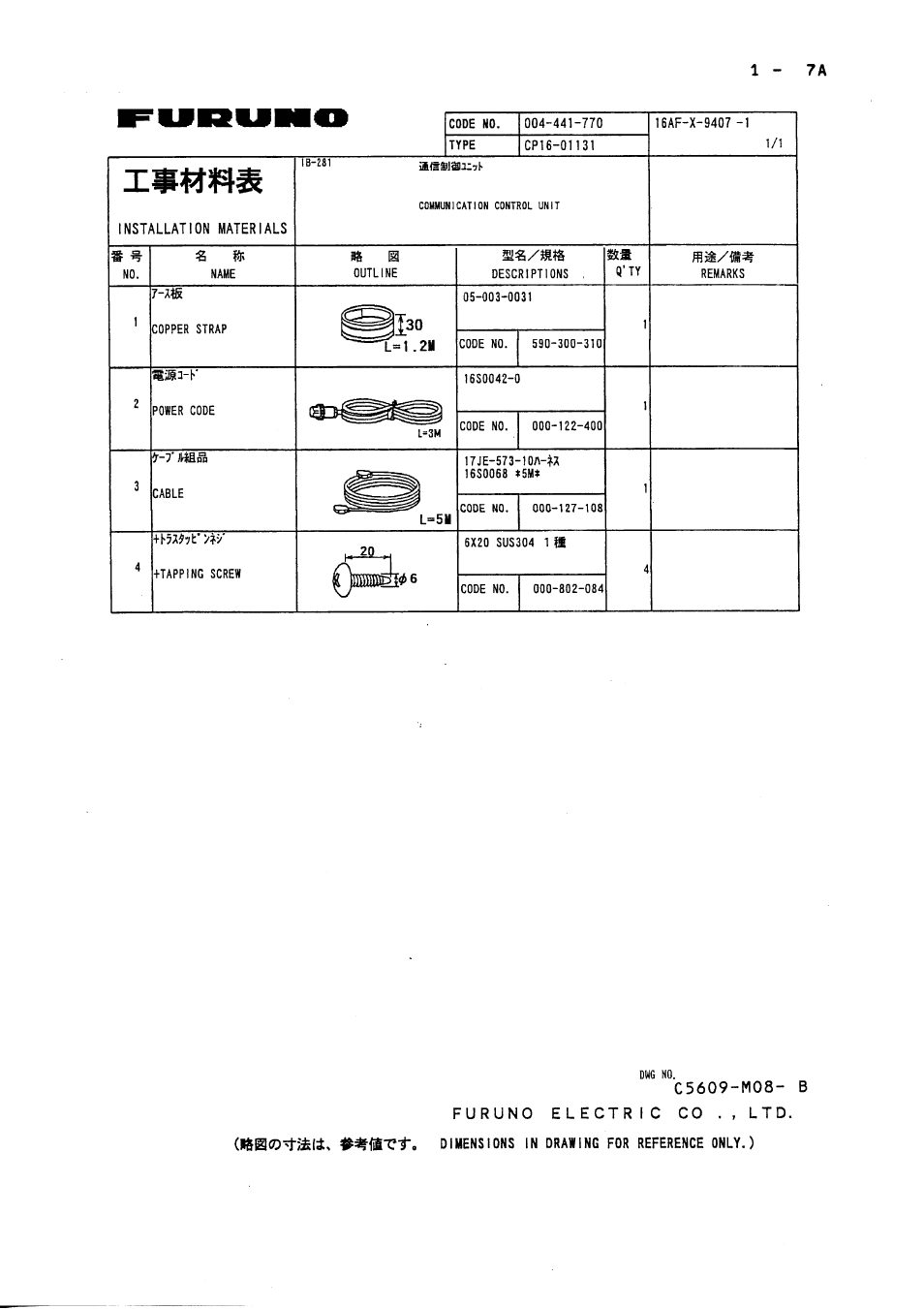 Furuno FELCOM 81B User Manual | Page 14 / 87