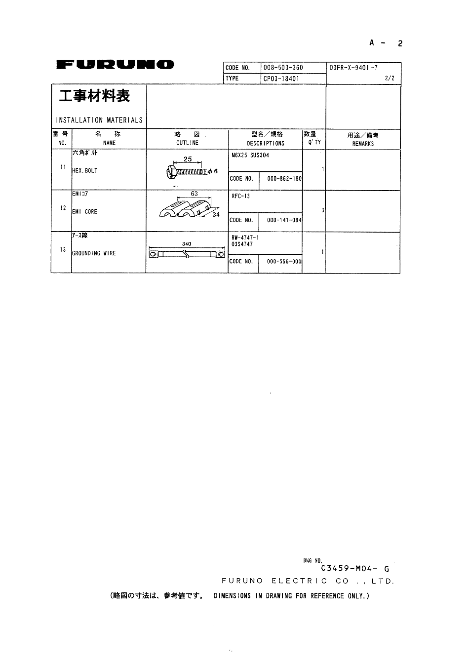 Furuno 1932 MARK-2 User Manual | Page 22 / 33