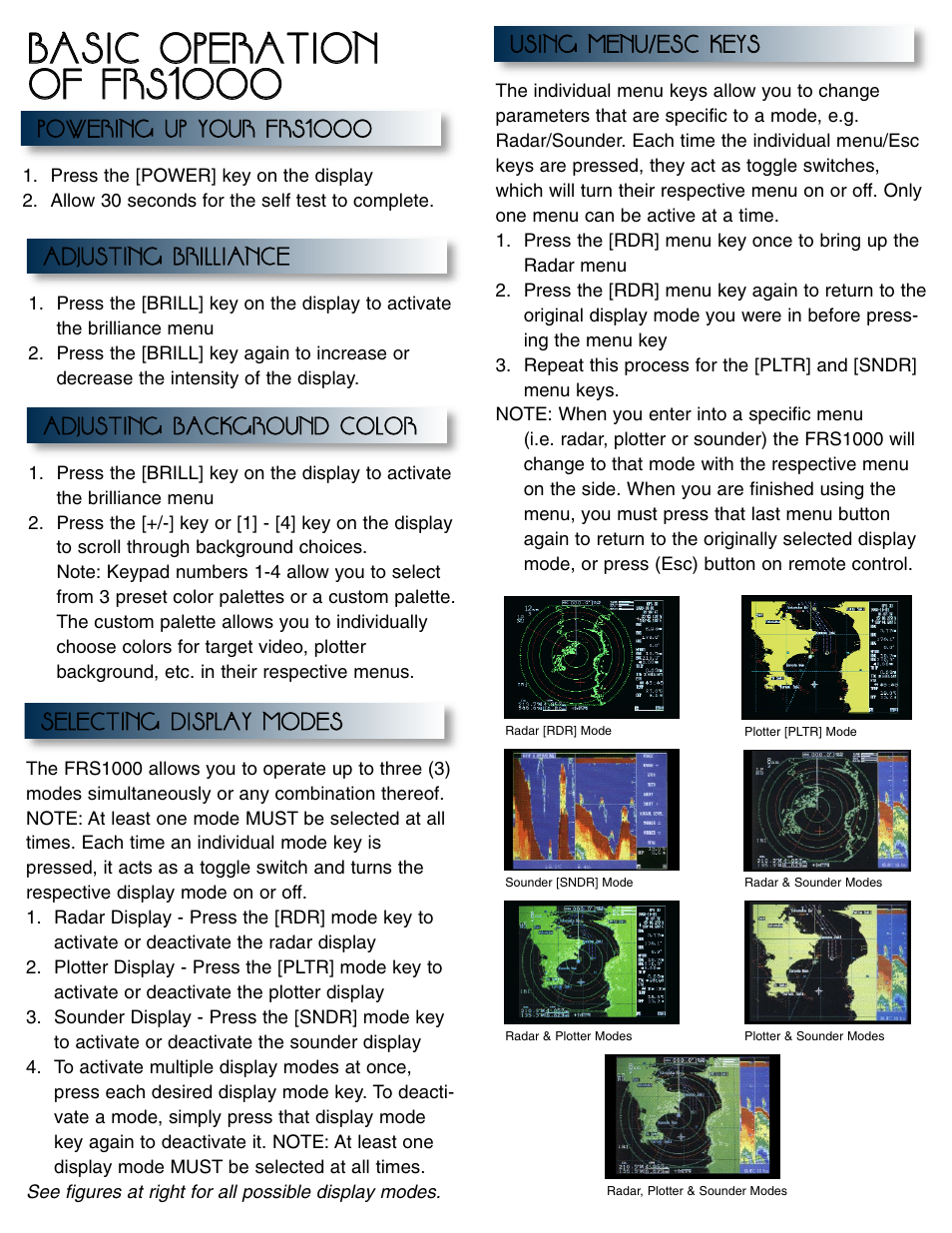 Furuno FRS1000 User Manual | Page 2 / 8