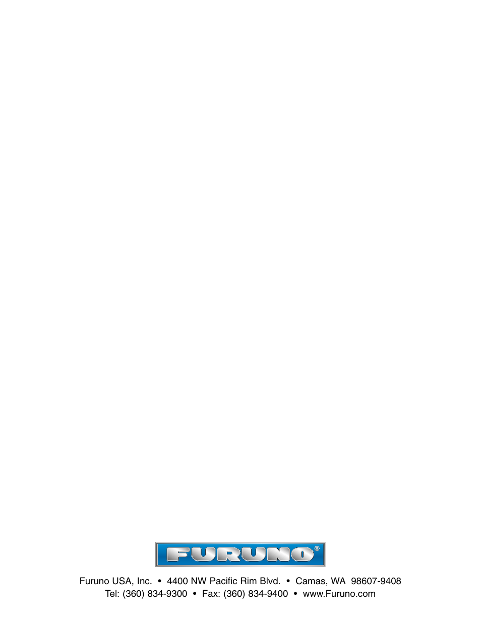 Furuno FRS1000 User Manual | Page 8 / 8