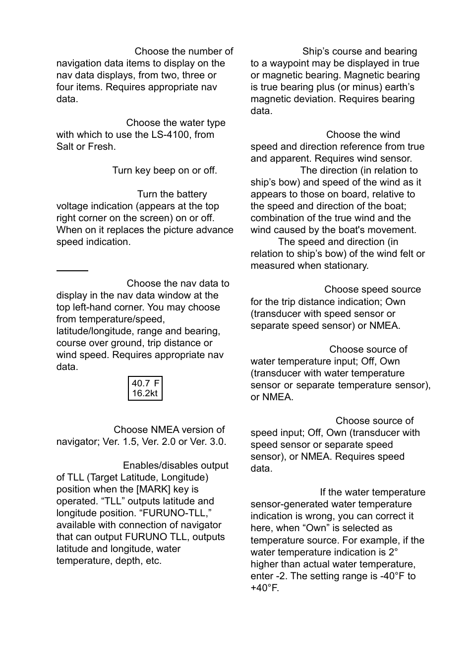 Furuno Ls4100 User Manual | Page 25 / 48