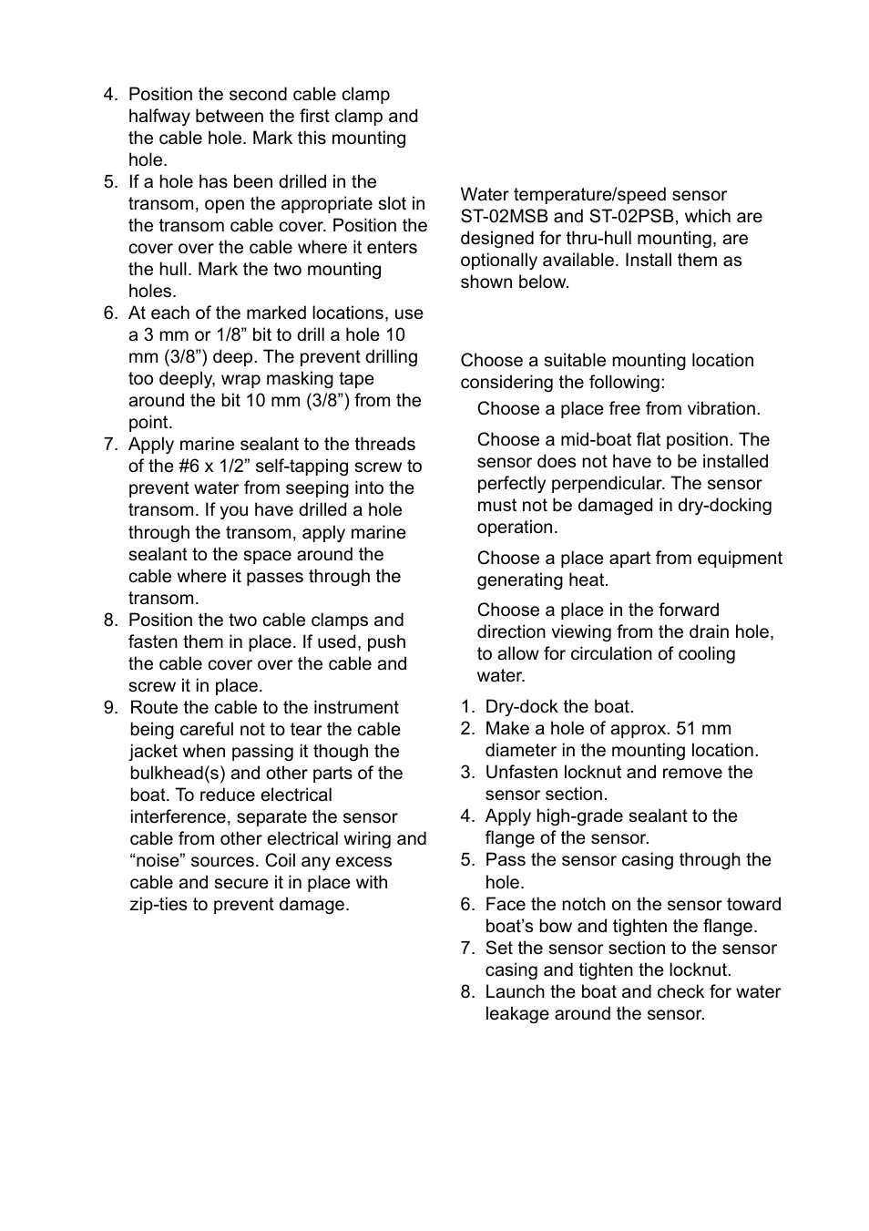 6 optional water temperature/speed sensor | Furuno Ls4100 User Manual | Page 39 / 48