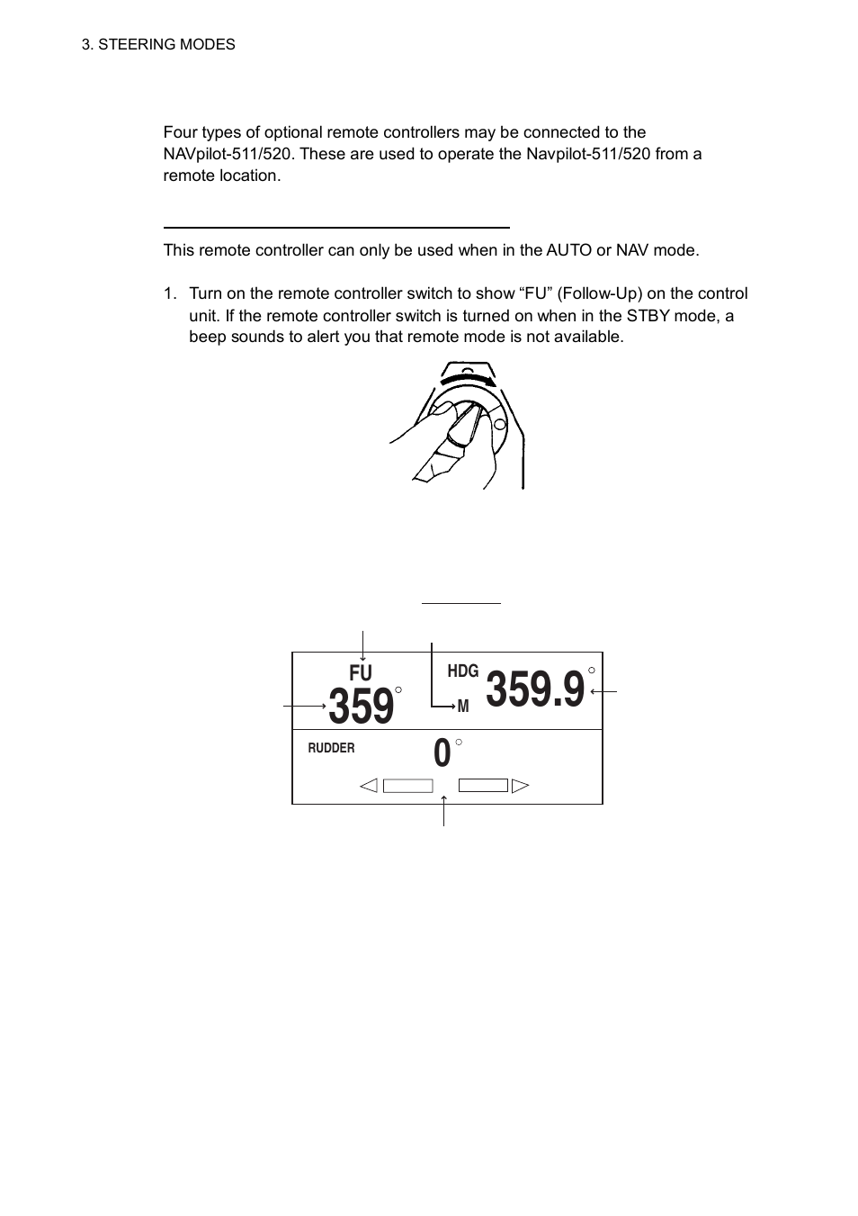 5 remote mode | Furuno 520 User Manual | Page 32 / 73