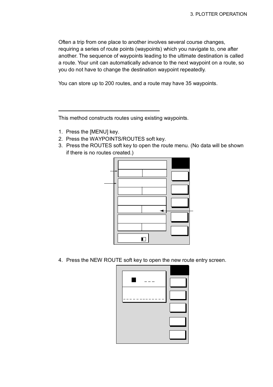 9 routes, 1 creating routes | Furuno NAVNET 1752C User Manual | Page 121 / 260