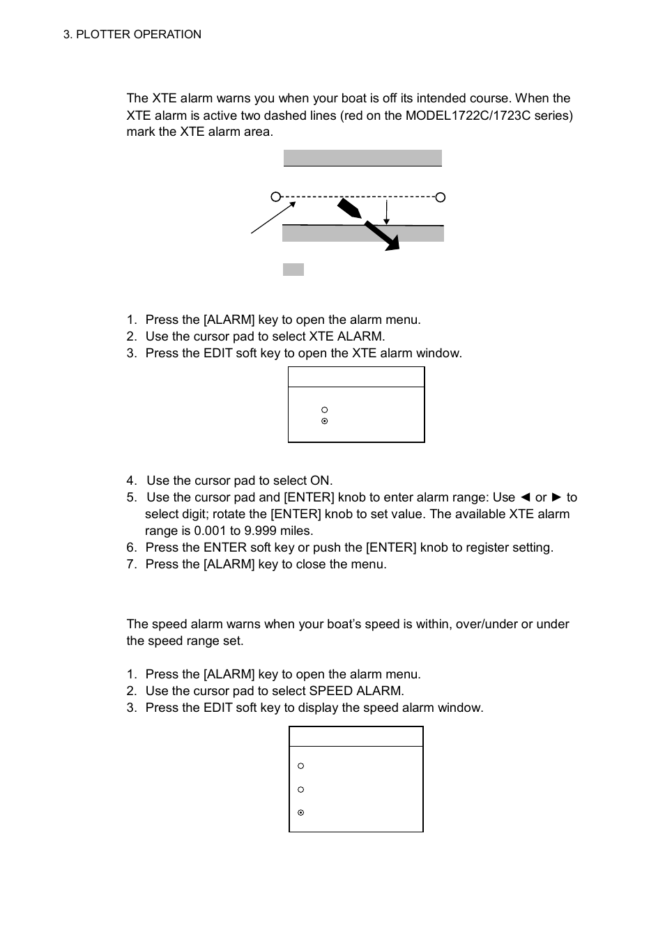 5 speed alarm | Furuno NAVNET 1752C User Manual | Page 140 / 260