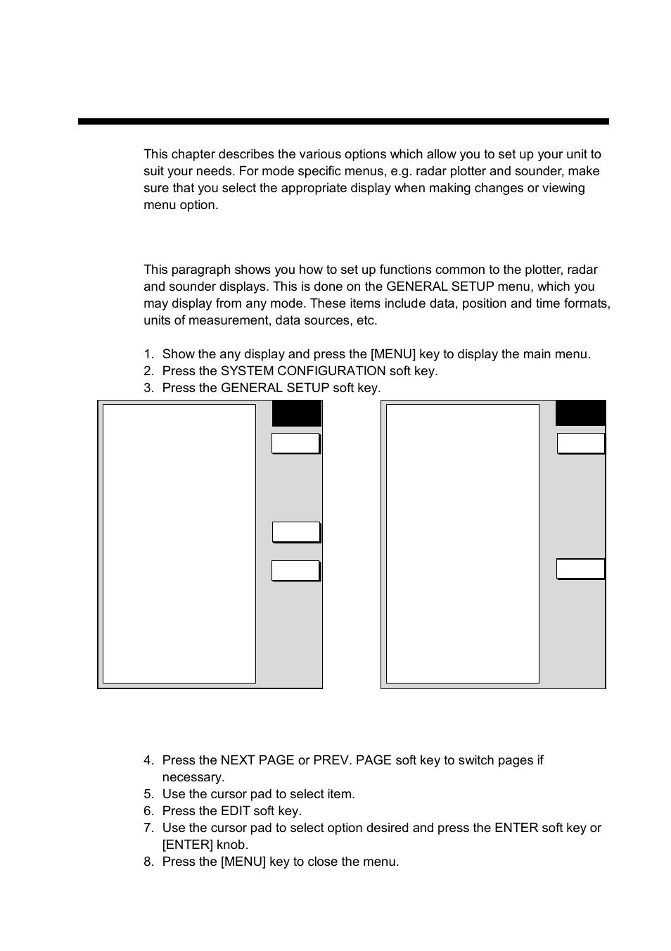 Customizing your unit, 1 general setup | Furuno NAVNET 1752C User Manual | Page 173 / 260