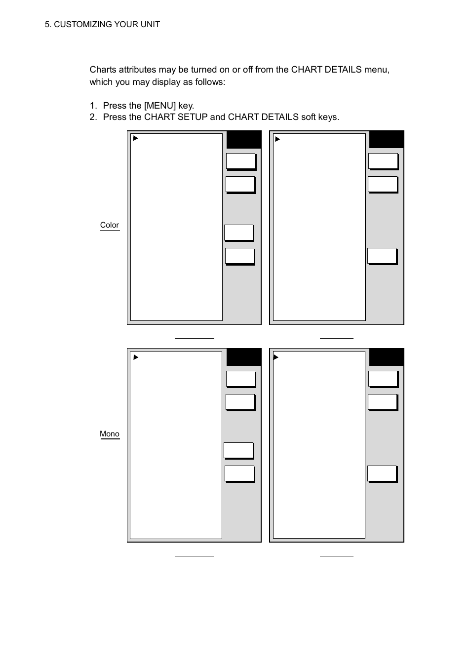 Chart details menu (c-map), Customizing your unit | Furuno NAVNET 1752C User Manual | Page 188 / 260