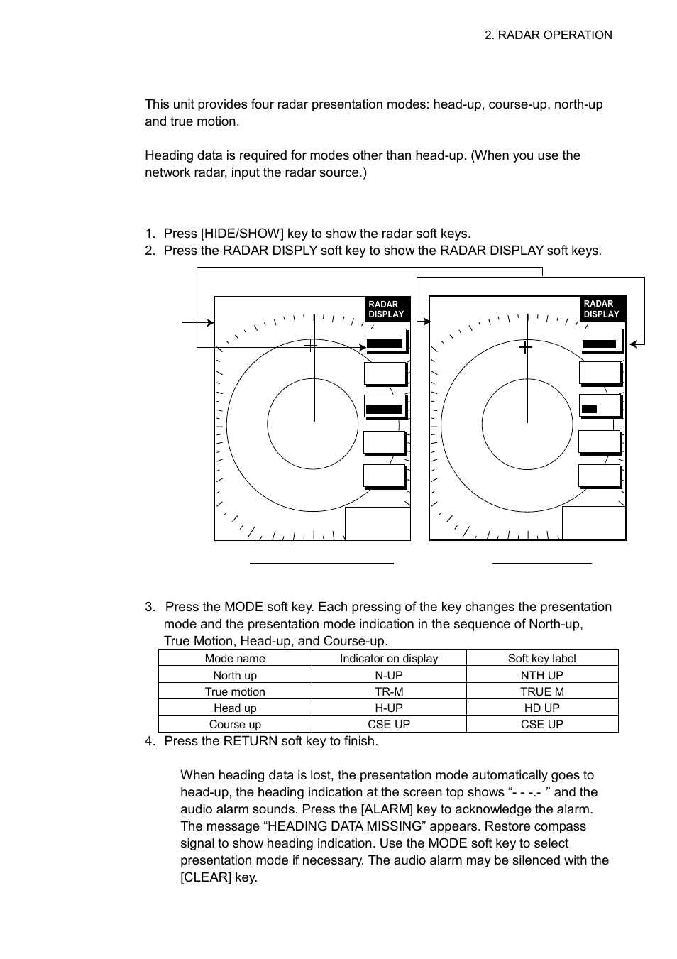9 presentation mode, 1 selecting a presentation mode | Furuno NAVNET 1752C User Manual | Page 43 / 260