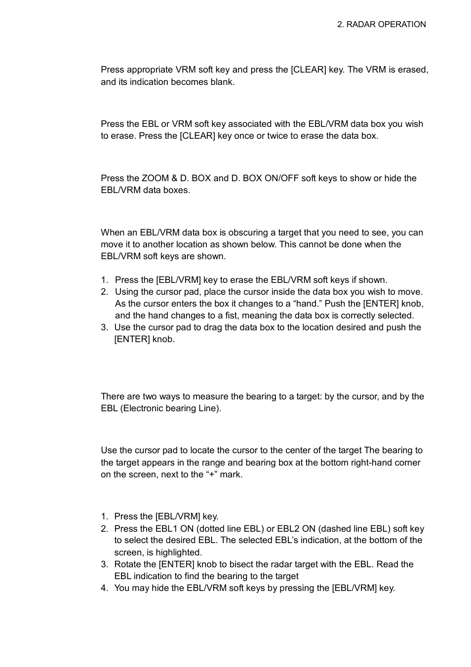 11 measuring the bearing | Furuno NAVNET 1752C User Manual | Page 49 / 260