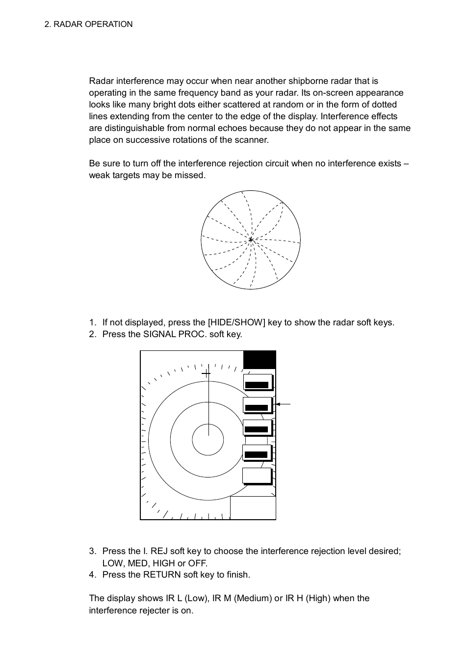 14 reducing radar interference | Furuno NAVNET 1752C User Manual | Page 52 / 260