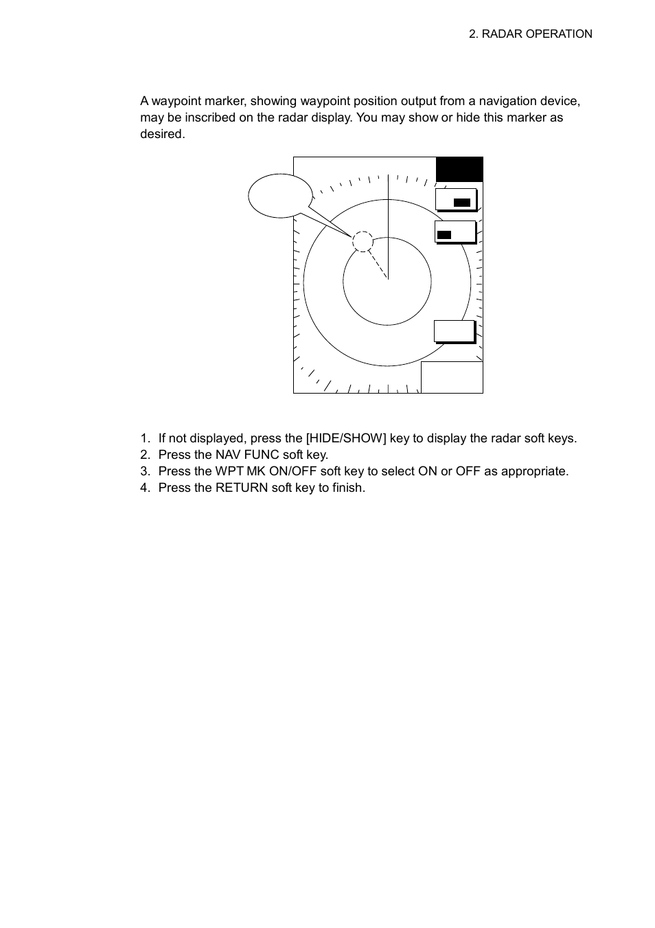 24 waypoint marker | Furuno NAVNET 1752C User Manual | Page 67 / 260