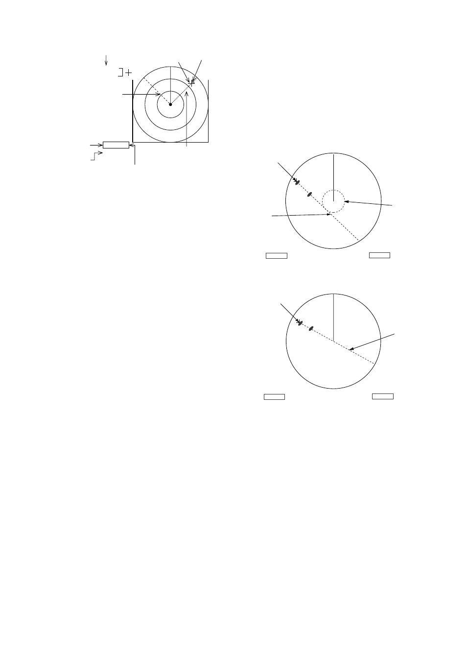 20 collision assessment by the offset ebl, 21 measuring range and bearing between two targets, Figure 1-16 how to measure bearing by ebl | Figure 1-17 how to assess risk of collision | Furuno FR-1710 User Manual | Page 29 / 78