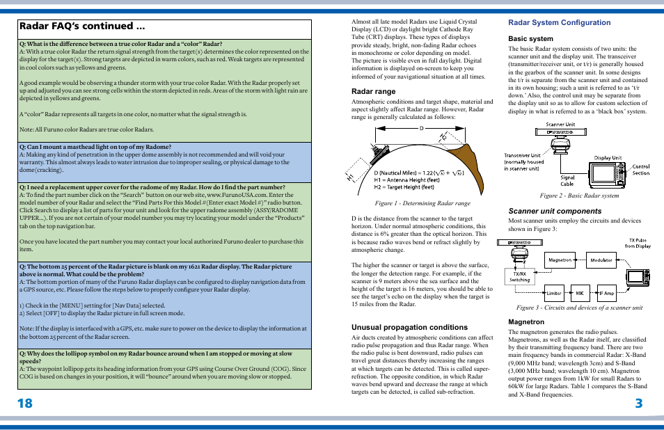 Radar faq’s continued | Furuno Marine Radar User Manual | Page 20 / 24