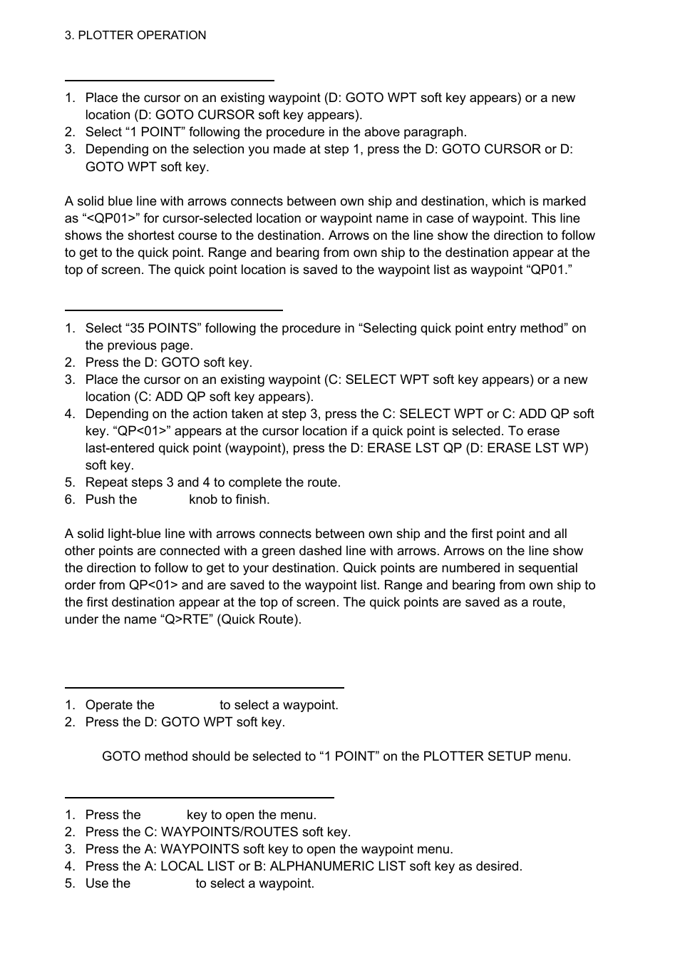 2 navigating to waypoints | Furuno 1834C-BB User Manual | Page 103 / 233