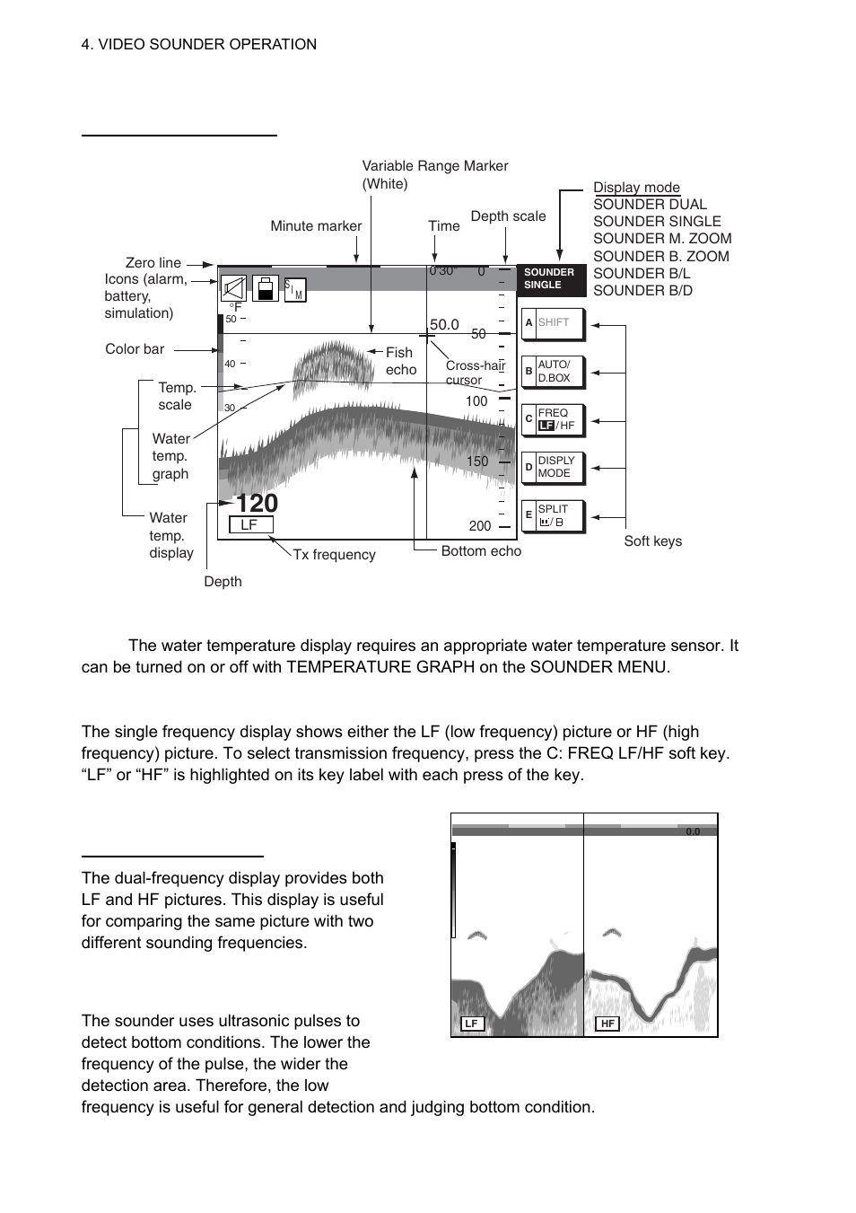 2 description of sounder displays | Furuno 1834C-BB User Manual | Page 121 / 233