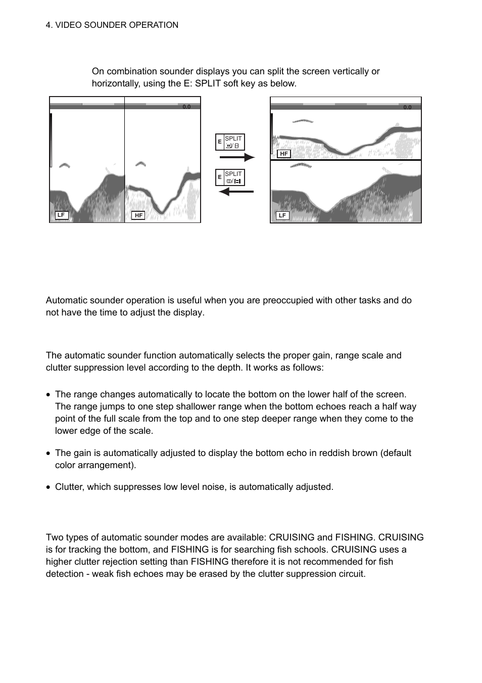 2 automatic sounder operation, 1 how the automatic sounder works, 2 types of automatic sounder modes | Furuno 1834C-BB User Manual | Page 125 / 233