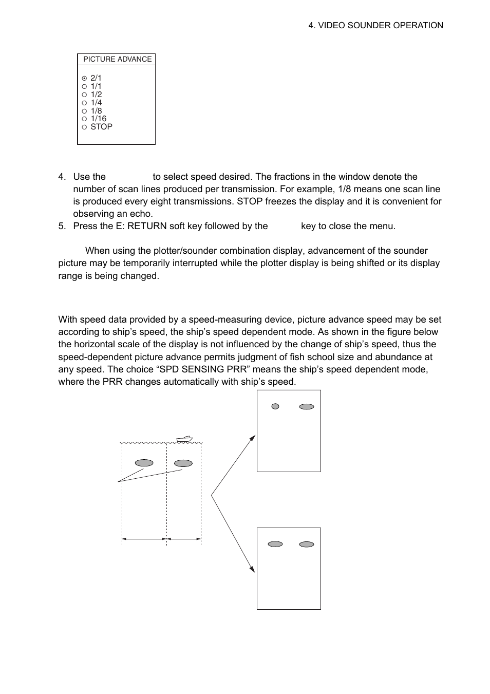 2 advancement synchronized with ship’s speed | Furuno 1834C-BB User Manual | Page 132 / 233