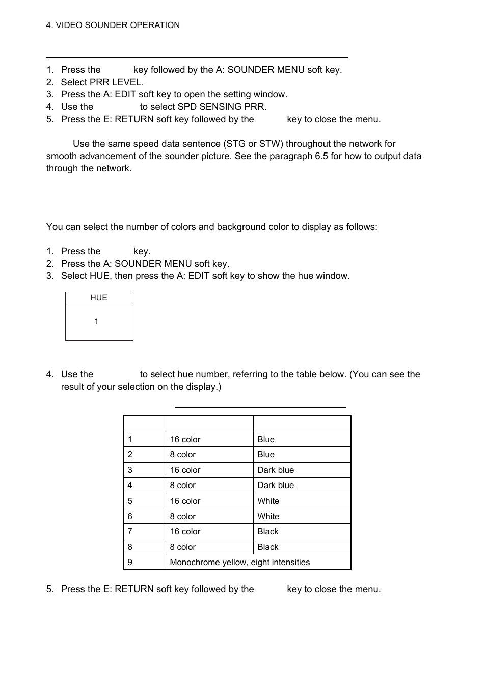 10 display colors | Furuno 1834C-BB User Manual | Page 133 / 233