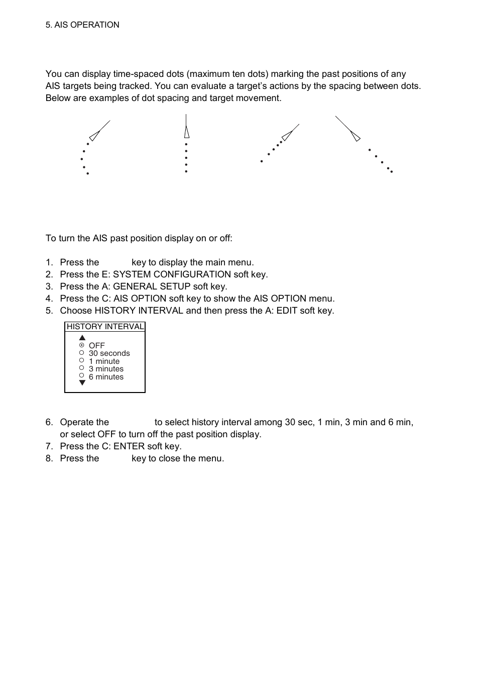 11 displaying past positions of ais targets | Furuno 1834C-BB User Manual | Page 149 / 233