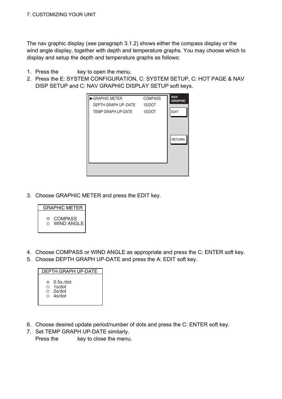 10 nav graphic display setup | Furuno 1834C-BB User Manual | Page 193 / 233