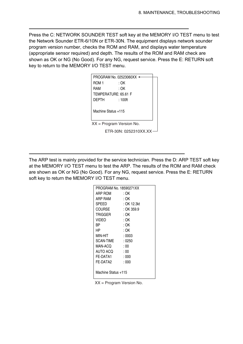 Furuno 1834C-BB User Manual | Page 202 / 233
