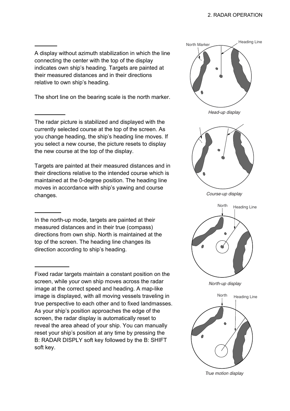 2 description of presentation modes | Furuno 1834C-BB User Manual | Page 34 / 233