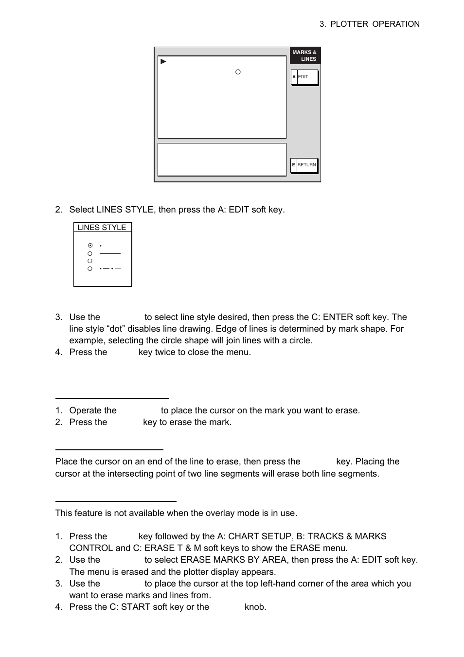 4 erasing marks, lines | Furuno 1834C-BB User Manual | Page 88 / 233