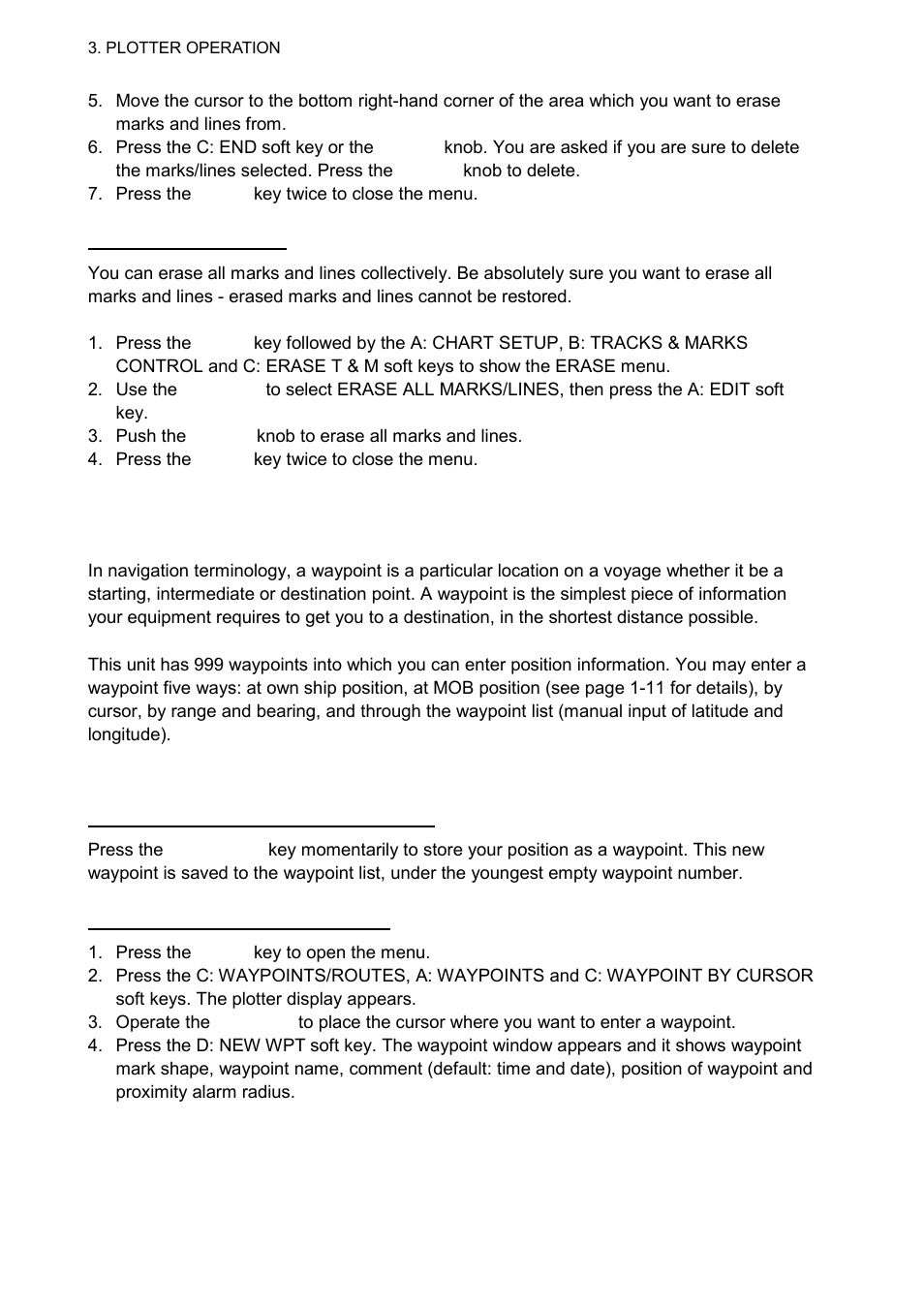 8 waypoints, 1 entering waypoints | Furuno 1834C-BB User Manual | Page 89 / 233