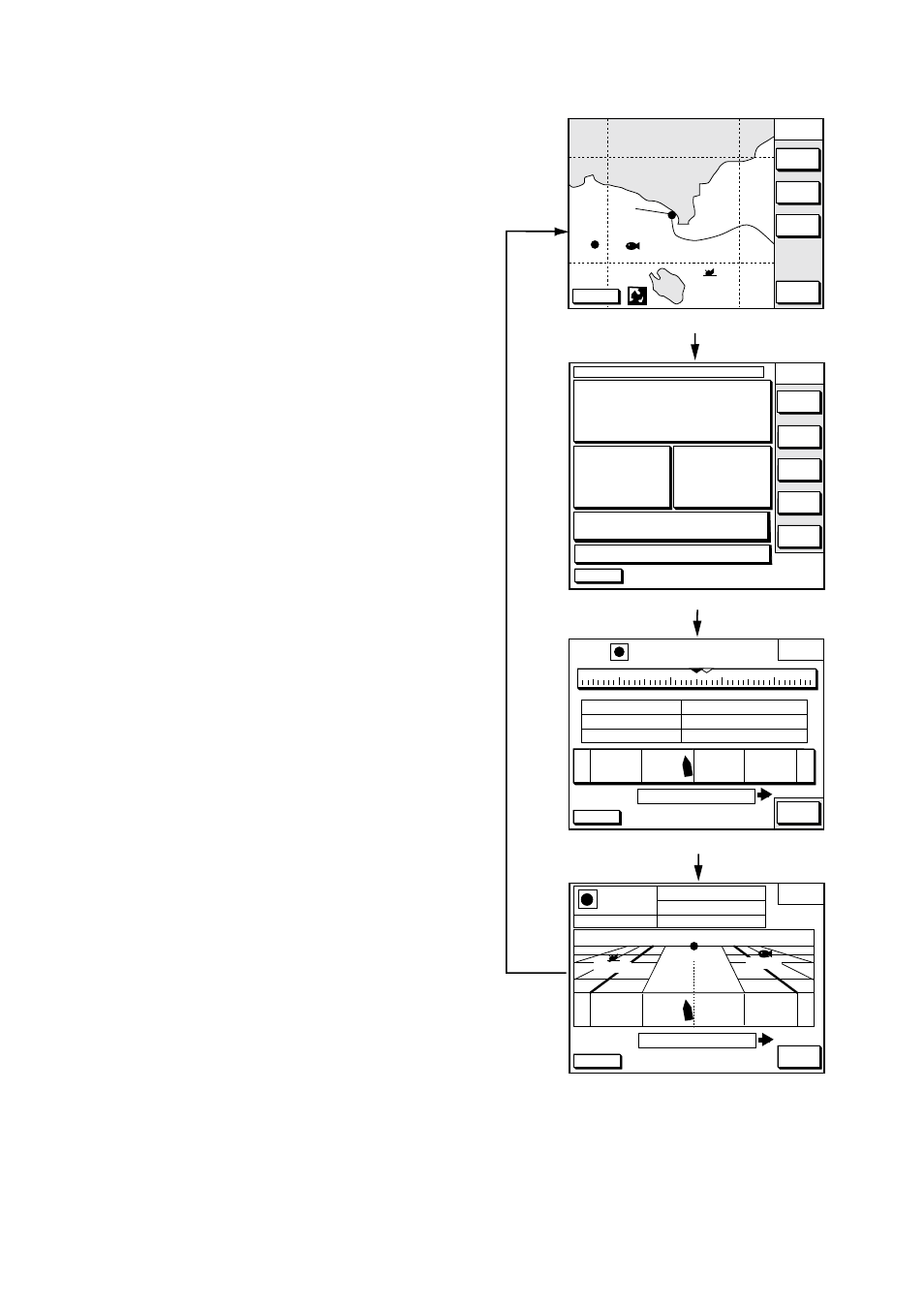 6 plotter displays, Q p < 0 1, Display modes (plotter) | Furuno GP-1850WDF User Manual | Page 13 / 115