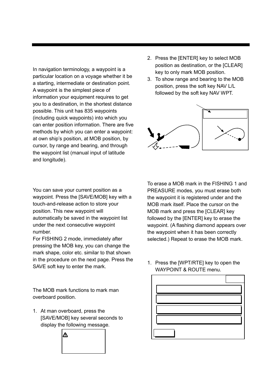 Waypoints, 1 entering waypoints | Furuno GP-1850WDF User Manual | Page 47 / 115