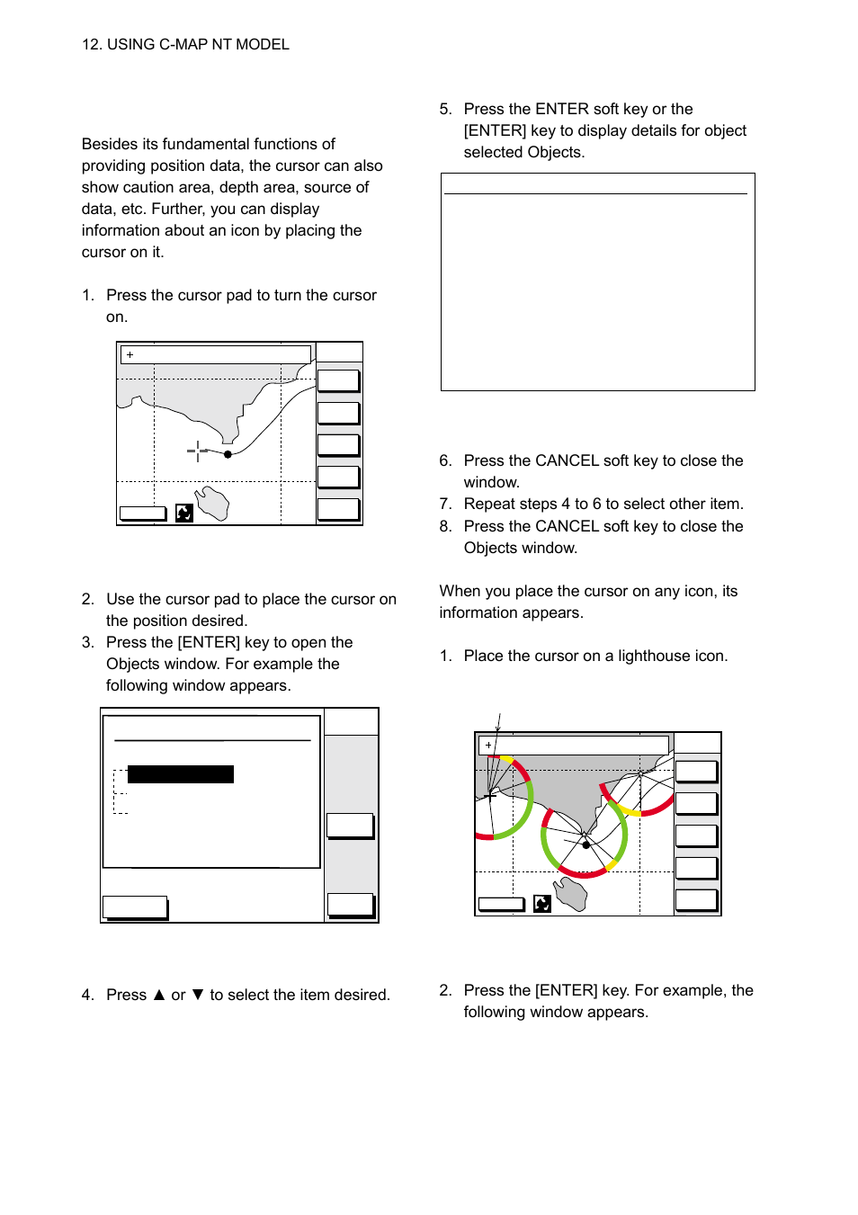 2 cursor and data display | Furuno GP-1850WDF User Manual | Page 88 / 115