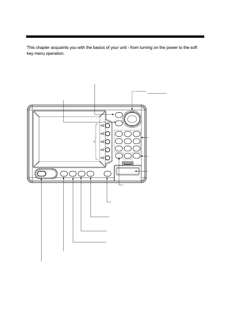 Operational overview, 1 display unit controls | Furuno GP-1850WDF User Manual | Page 9 / 115