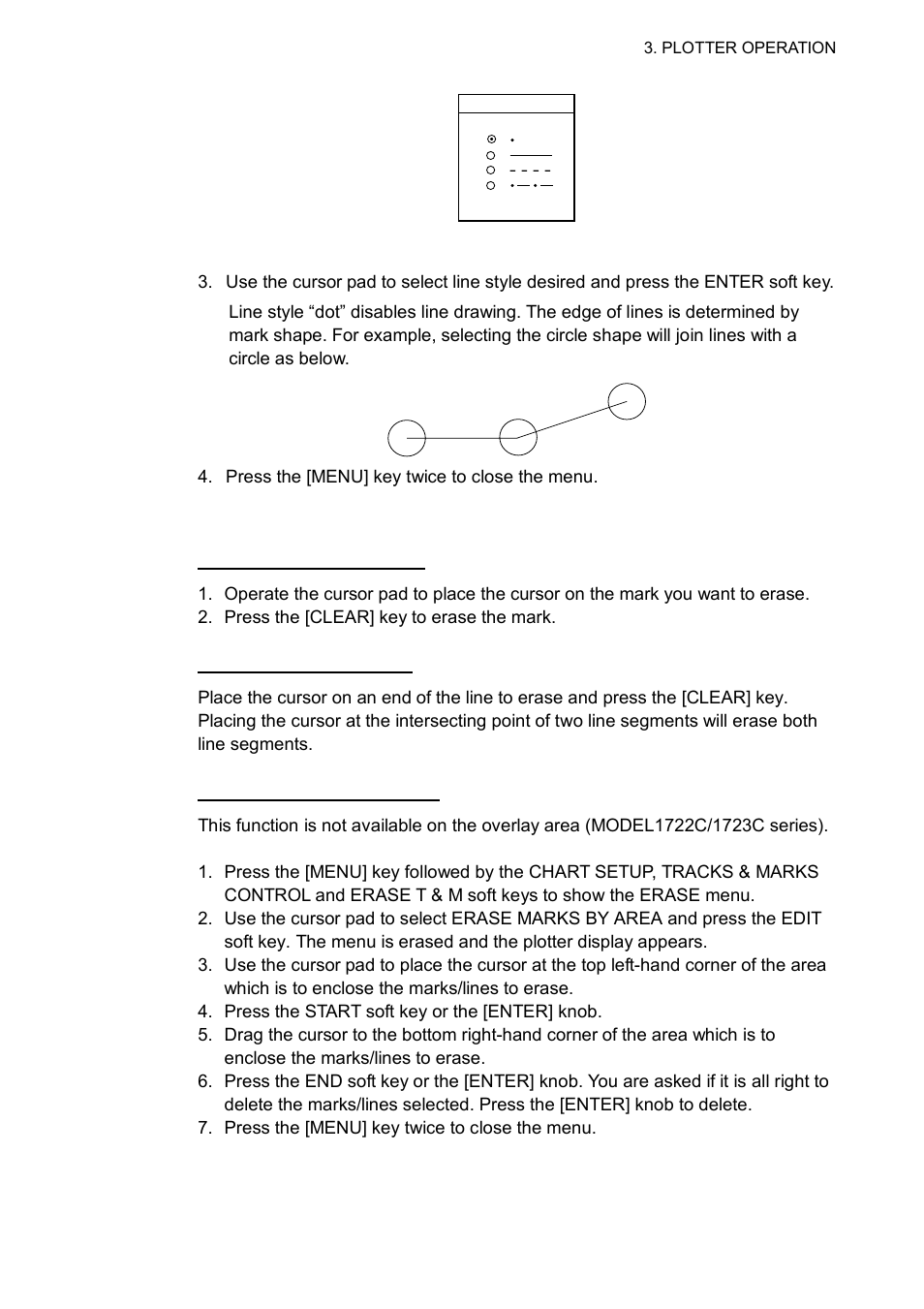 4 erasing marks, lines | Furuno 1763C User Manual | Page 111 / 260