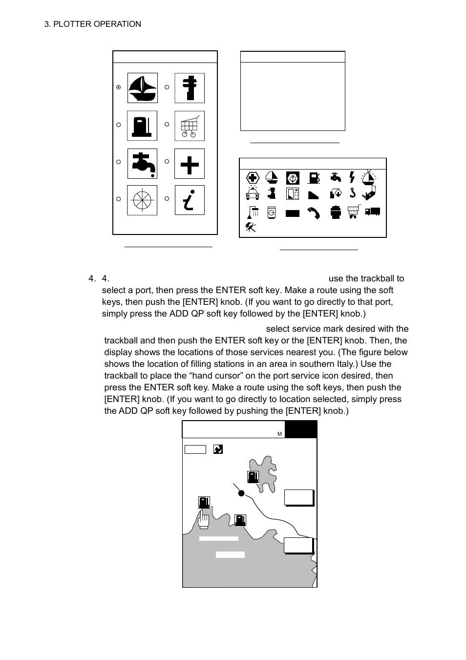 Sample filling station locations (southern italy) | Furuno 1763C User Manual | Page 132 / 260