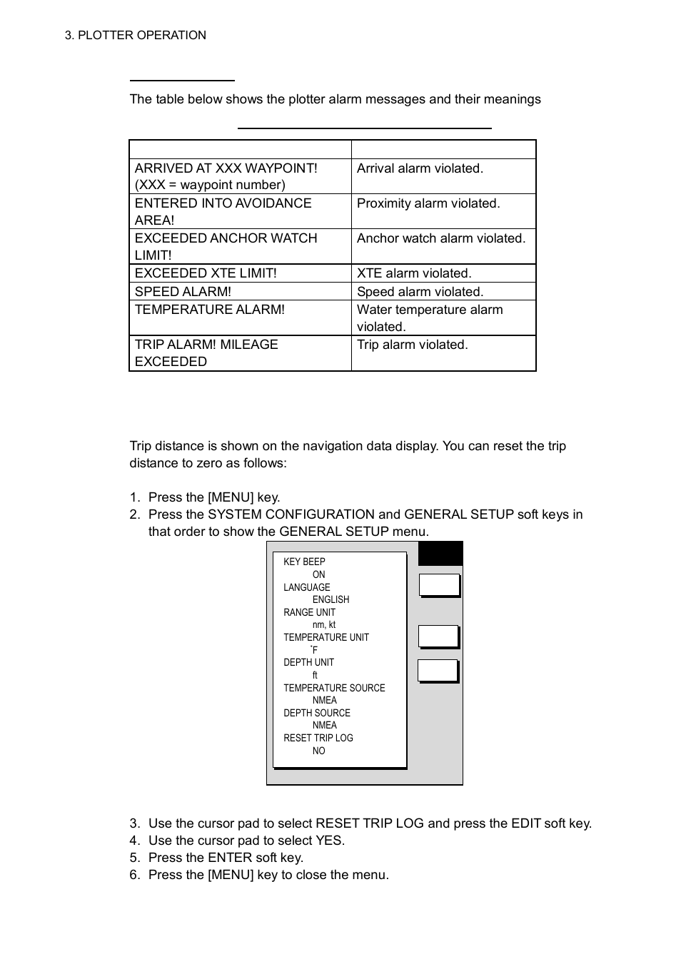 12 resetting trip distance | Furuno 1763C User Manual | Page 144 / 260