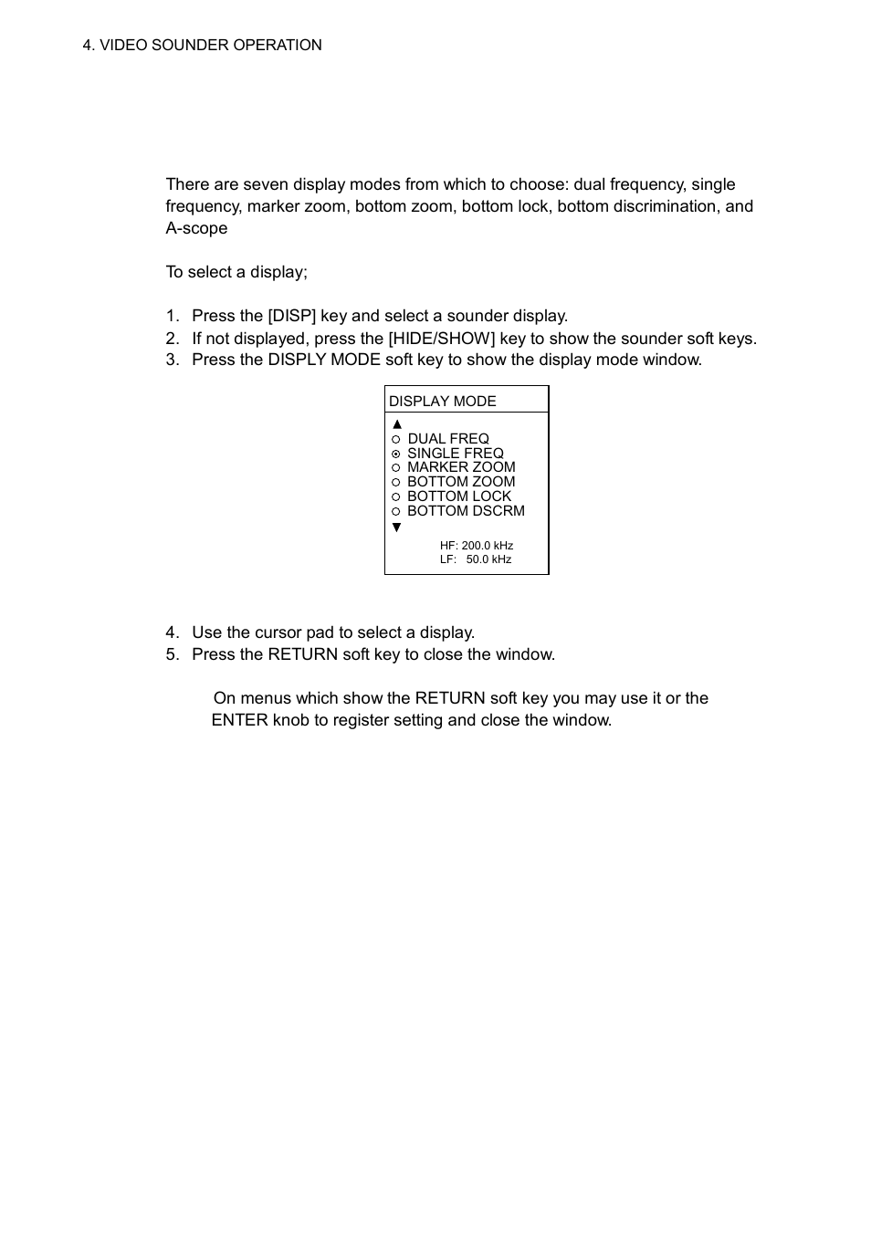 2 sounder displays, 1 selecting a sounder display | Furuno 1763C User Manual | Page 148 / 260