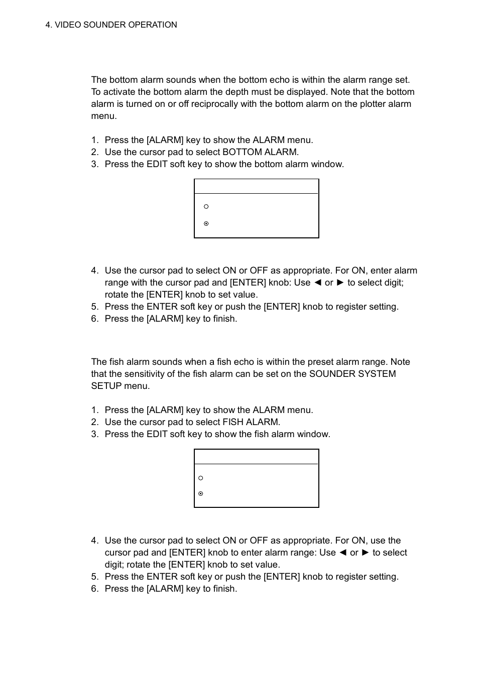 3 fish alarm | Furuno 1763C User Manual | Page 166 / 260