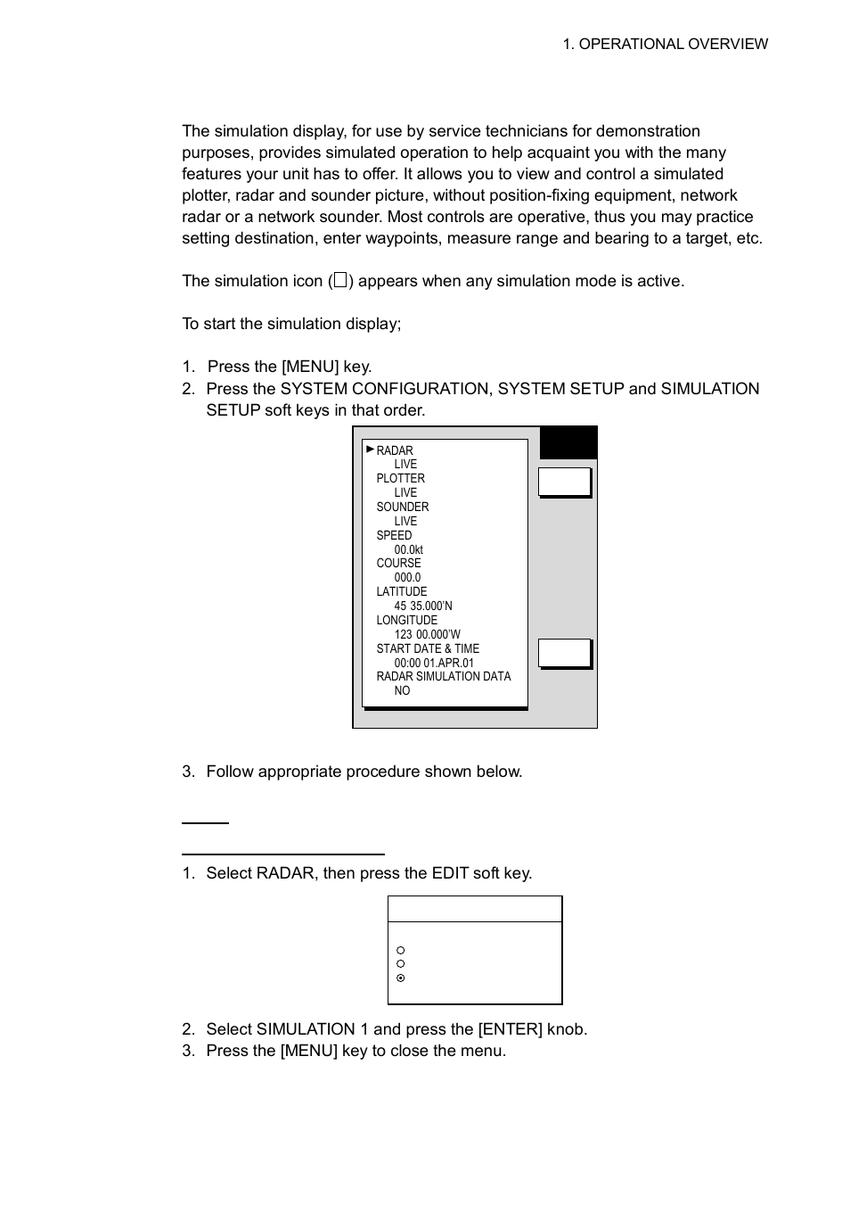 9 simulation display | Furuno 1763C User Manual | Page 31 / 260