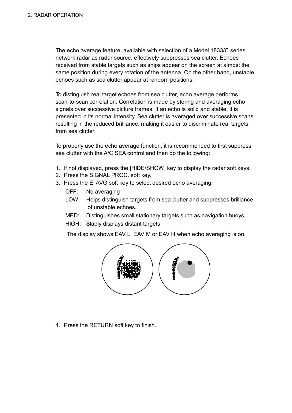 20 echo averaging | Furuno 1763C User Manual | Page 62 / 260