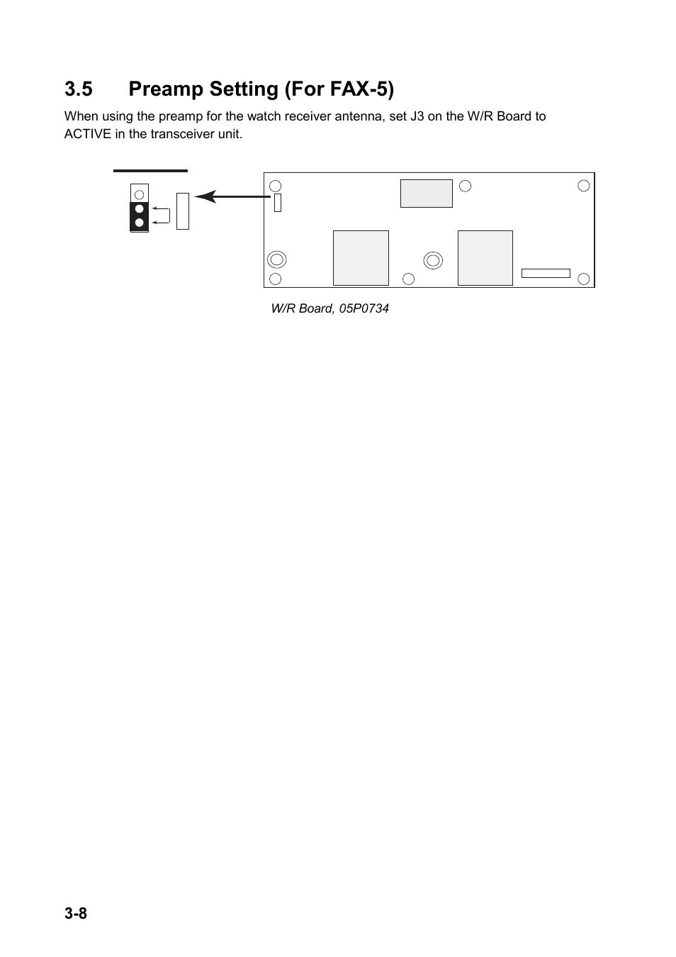 5 preamp setting (for fax-5), Active | Furuno FS-2570 User Manual | Page 42 / 76